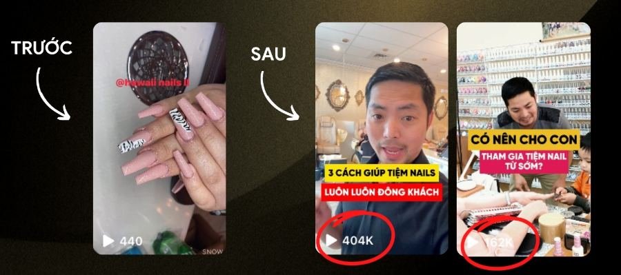 Kênh của Tùng Nguyễn trước và sau khi học
